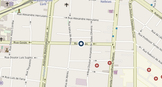 Mapa — Rua Goiás 120, Gonzaga, Santos/SP